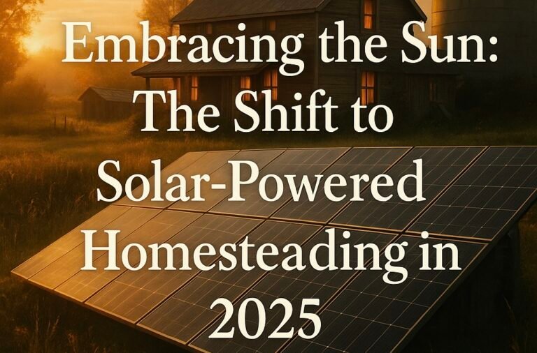 Embracing the Sun: The Shift to Solar-Powered Homesteading in 2025