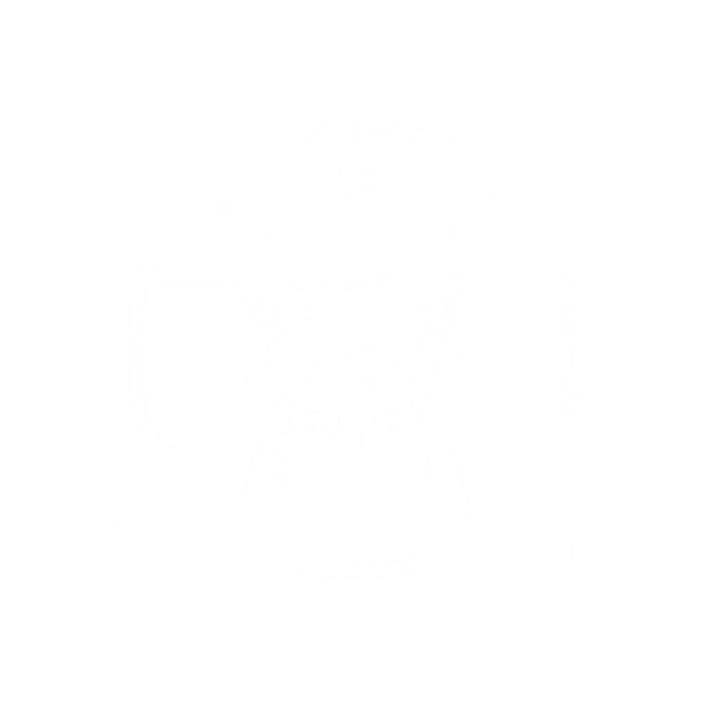 Recon Survival logo featuring a skull in a beret with crossed rifles and red eyes, symbolizing preparedness and tactical readiness.