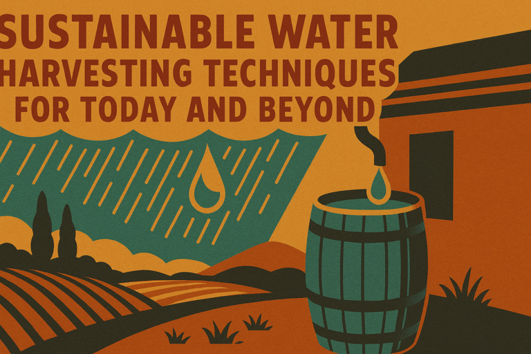 Sustainable Water Harvesting Techniques for Today and Beyond