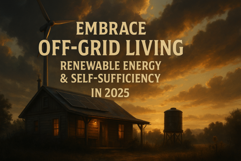 Embrace Off-Grid Living: Renewable Energy & Self-Sufficiency in 2025