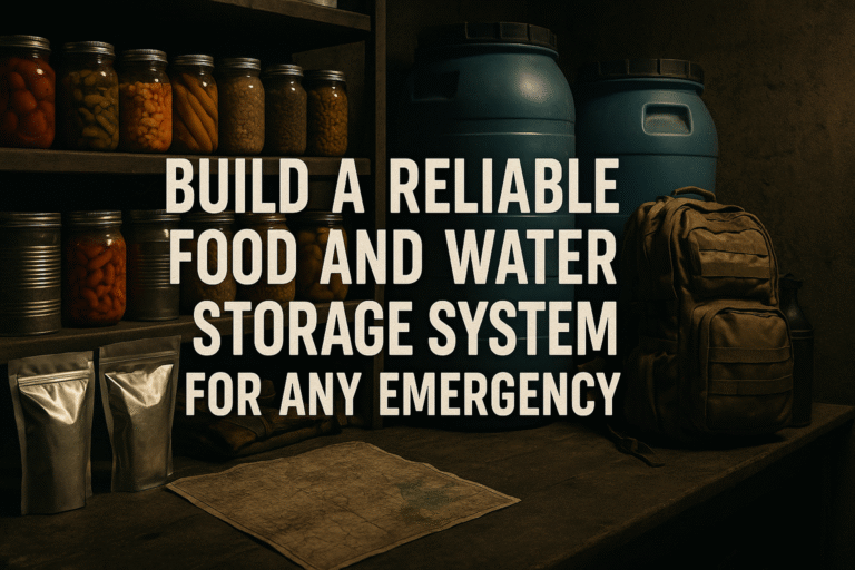 Build a Reliable Food and Water Storage System for Any Emergency