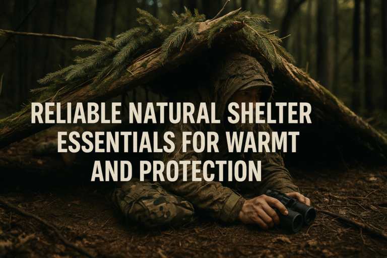 Reliable natural shelter essentials for warmth and protection