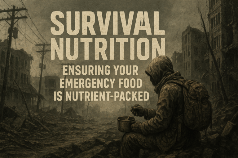 Survival Nutrition: Ensuring Your Emergency Food is Nutrient-Packed