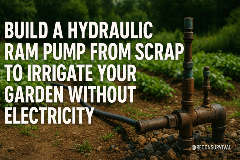 Build a Hydraulic Ram Pump from Scrap to Irrigate Your Garden Without Electricity