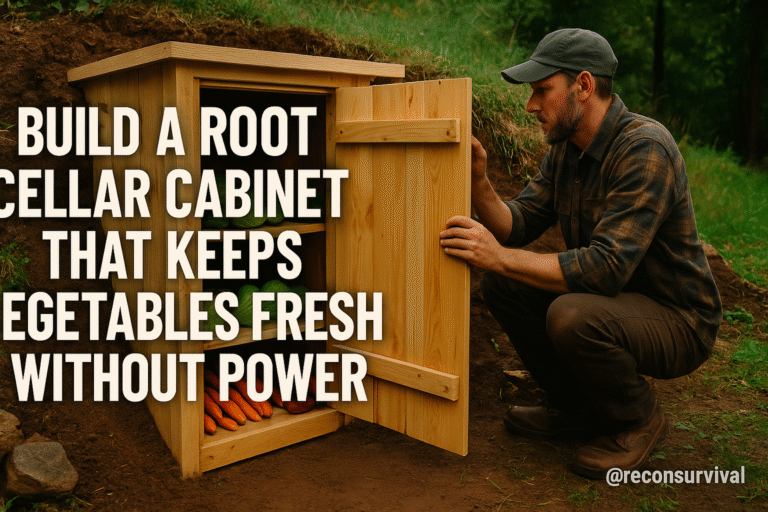 Build a Root Cellar Cabinet That Keeps Vegetables Fresh Without Power
