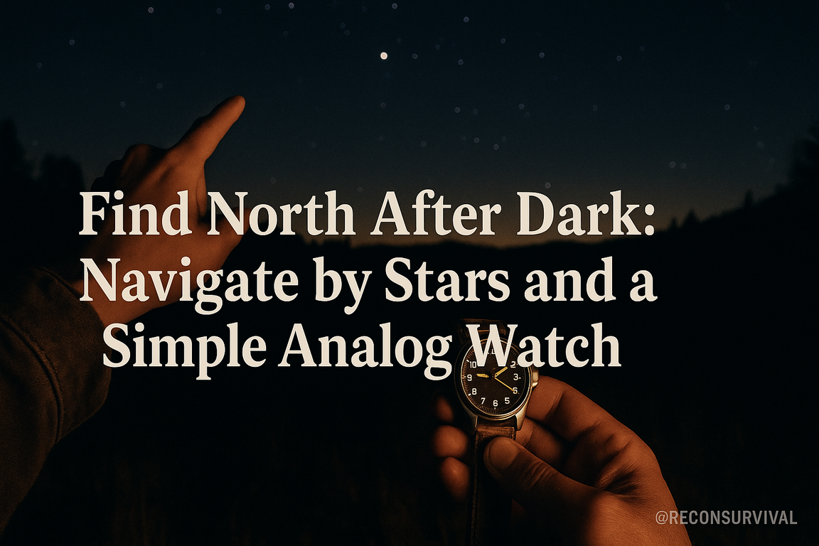 Find North After Dark: Navigate by Stars and a Simple Analog Watch