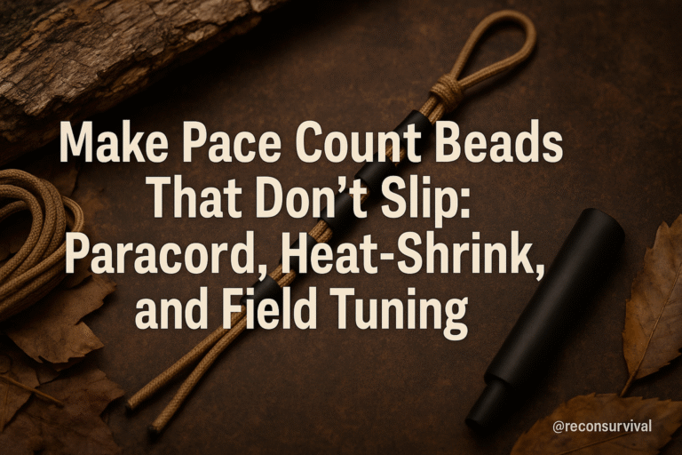Make Pace Count Beads That Don’t Slip: Paracord, Heat-Shrink, and Field Tuning