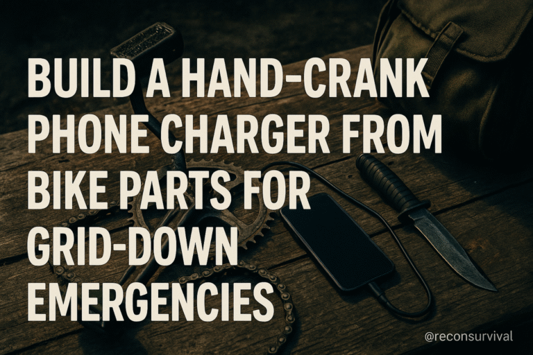 Build a hand-crank phone charger from bike parts for grid-down emergencies
