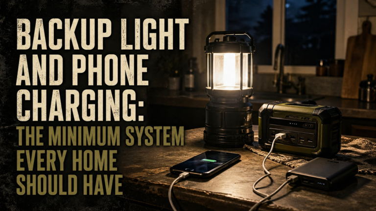 Backup Light and Phone Charging: The Minimum System Every Home Should Have