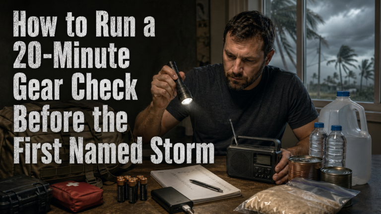 How to Run a 20-Minute Gear Check Before the First Named Storm