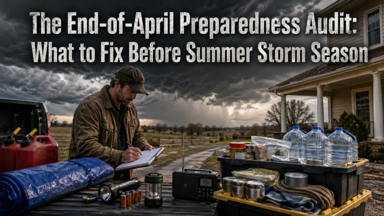The End-of-April Preparedness Audit: What to Fix Before Summer Storm Season