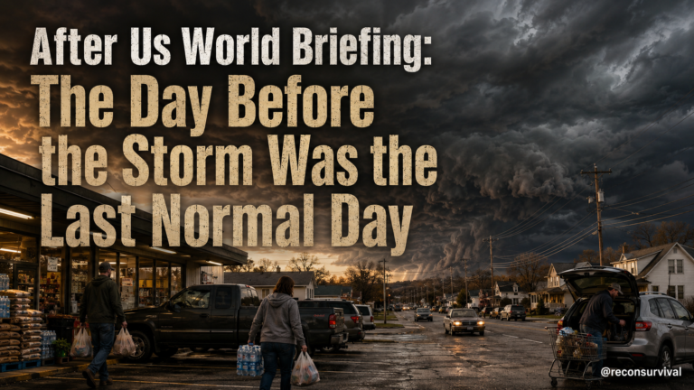 After Us World Briefing: The Day Before the Storm Was the Last Normal Day