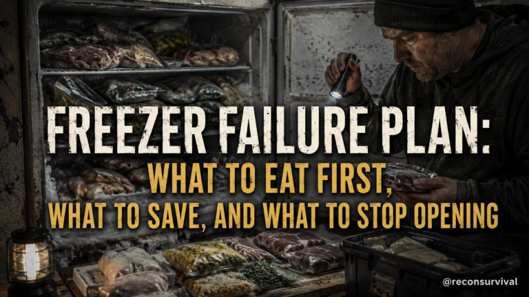Freezer Failure Plan: What to Eat First, What to Save, and What to Stop Opening