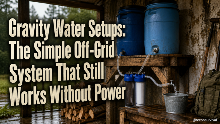 Gravity Water Setups: The Simple Off-Grid System That Still Works Without Power