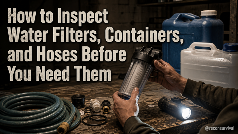 How to Inspect Water Filters, Containers, and Hoses Before You Need Them