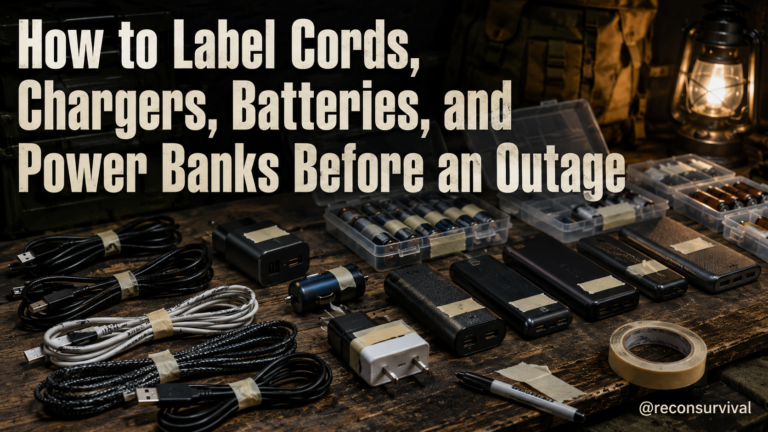 How to Label Cords, Chargers, Batteries, and Power Banks Before an Outage