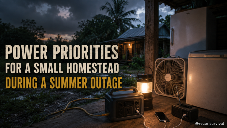 Power Priorities for a Small Homestead During a Summer Outage