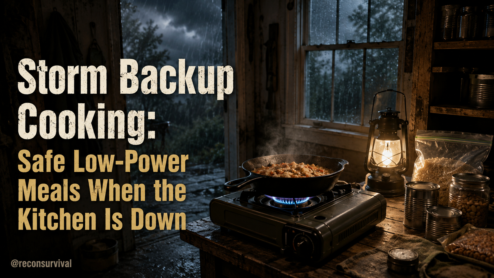 Storm Backup Cooking: Safe Low-Power Meals When the Kitchen Is Down