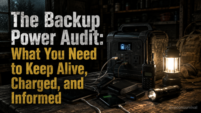 The Backup Power Audit: What You Need to Keep Alive, Charged, and Informed