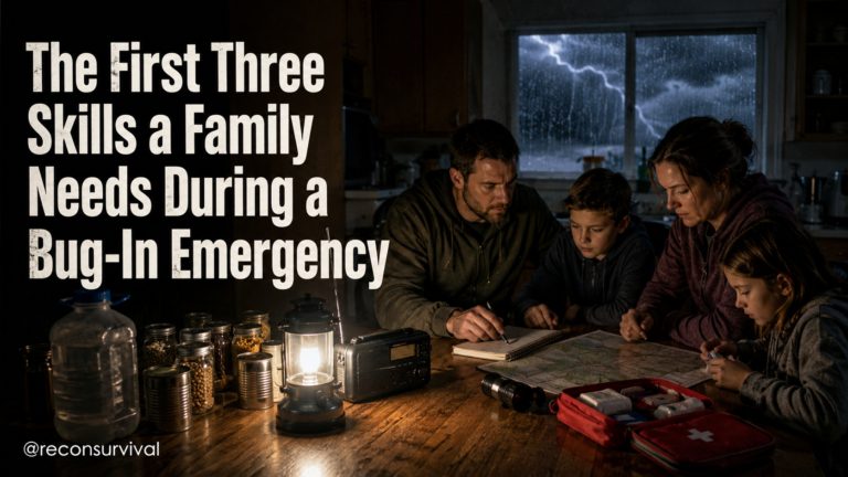 The First Three Skills a Family Needs During a Bug-In Emergency