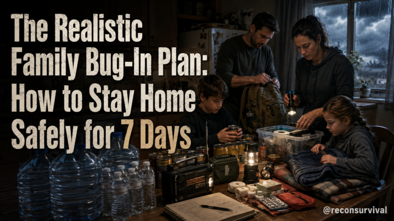 The Realistic Family Bug-In Plan: How to Stay Home Safely for 7 Days