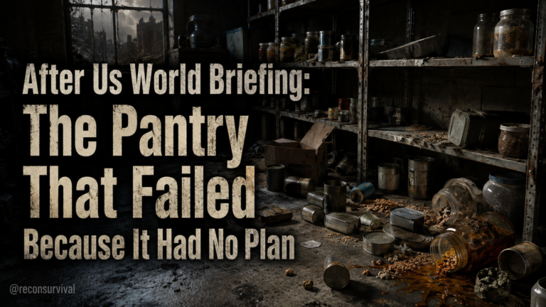After Us World Briefing: The Pantry That Failed Because It Had No Plan