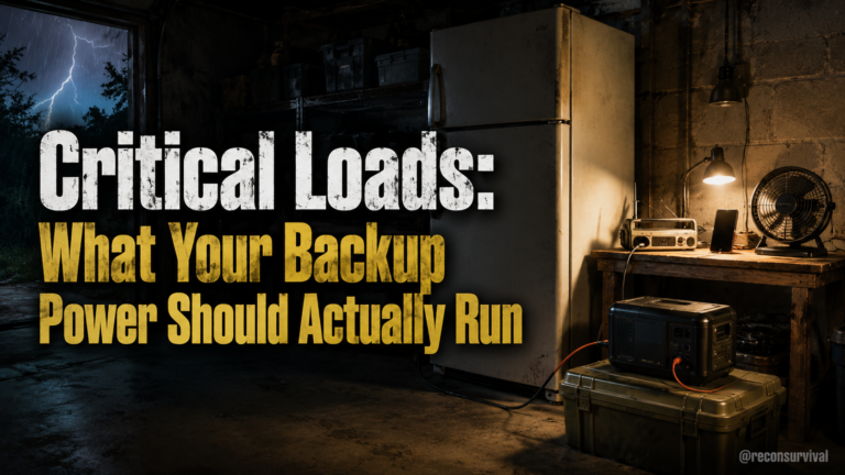 Critical Loads: What Your Backup Power Should Actually Run
