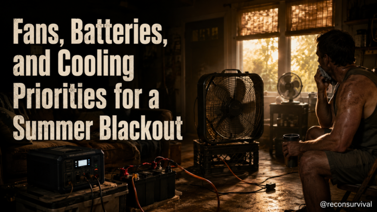 Fans, Batteries, and Cooling Priorities for a Summer Blackout