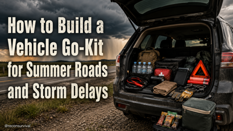 How to Build a Vehicle Go-Kit for Summer Roads and Storm Delays