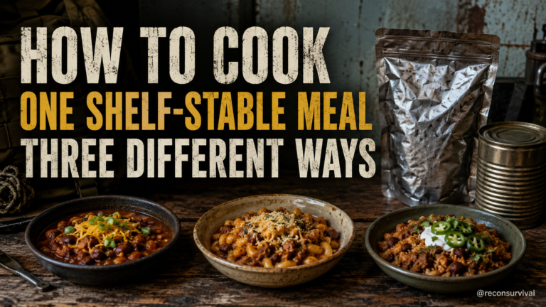 How to Cook One Shelf-Stable Meal Three Different Ways