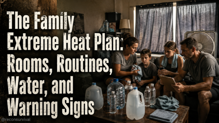 The Family Extreme Heat Plan: Rooms, Routines, Water, and Warning Signs
