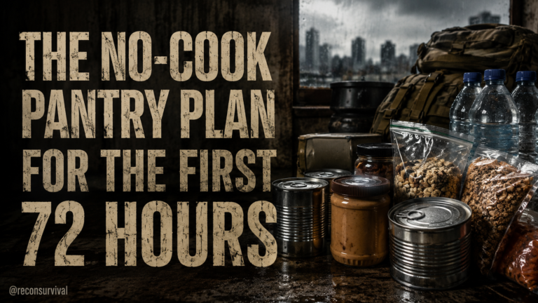 The No-Cook Pantry Plan for the First 72 Hours