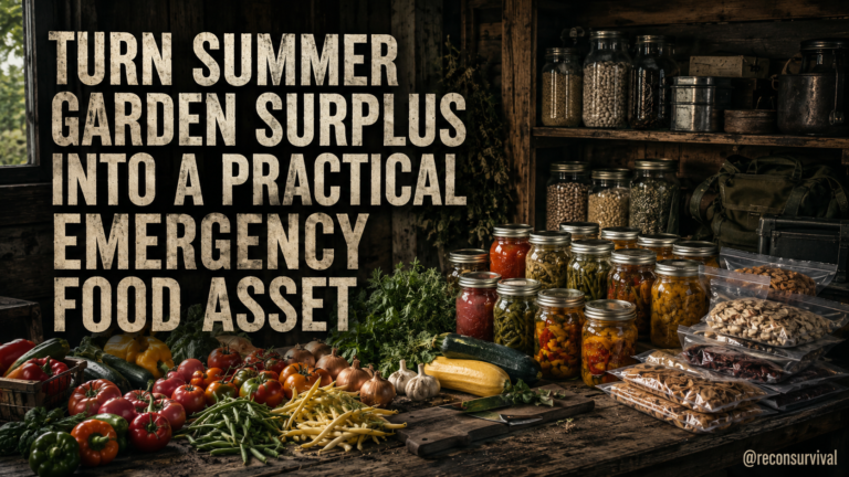 Turn Summer Garden Surplus Into a Practical Emergency Food Asset