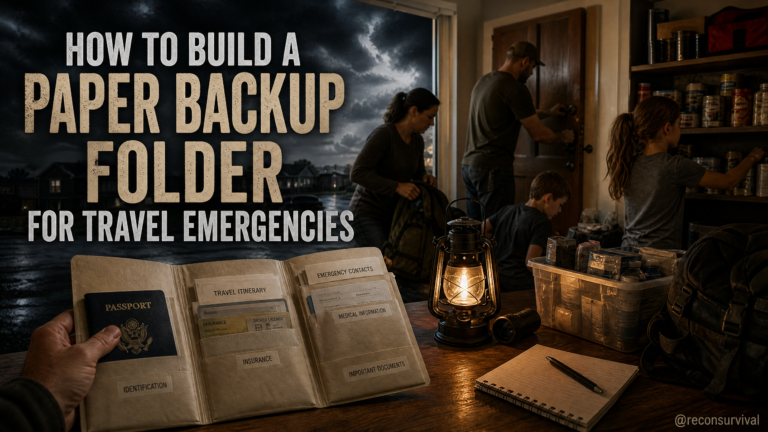 How to Build a Paper Backup Folder for Travel Emergencies