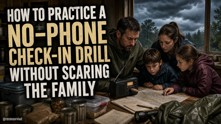 How to Practice a No-Phone Check-In Drill Without Scaring the Family