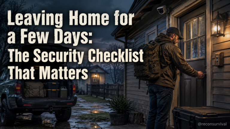 Leaving Home for a Few Days: The Security Checklist That Matters