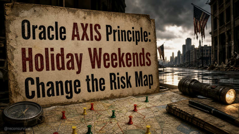 Oracle AXIS Principle: Holiday Weekends Change the Risk Map