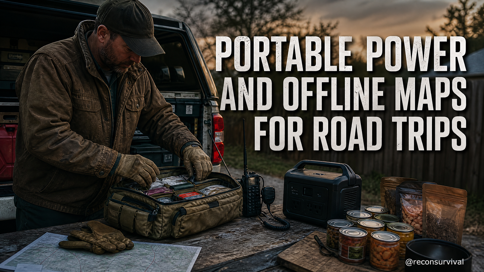 Portable Power and Offline Maps for Road Trips
