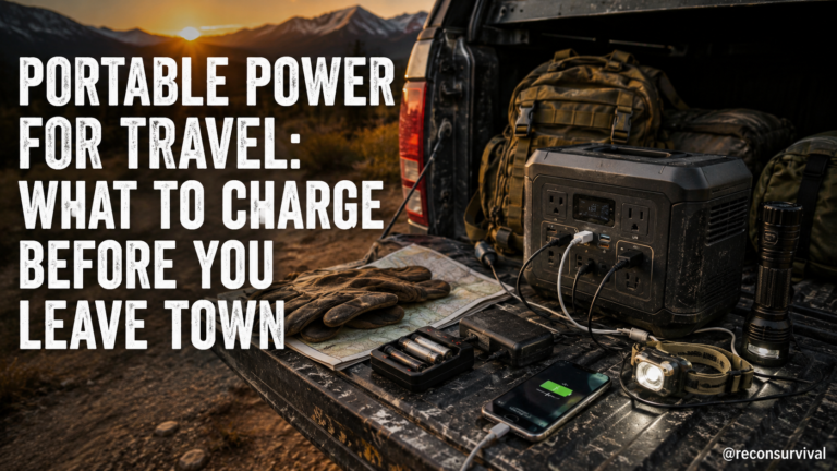 Portable Power for Travel: What to Charge Before You Leave Town