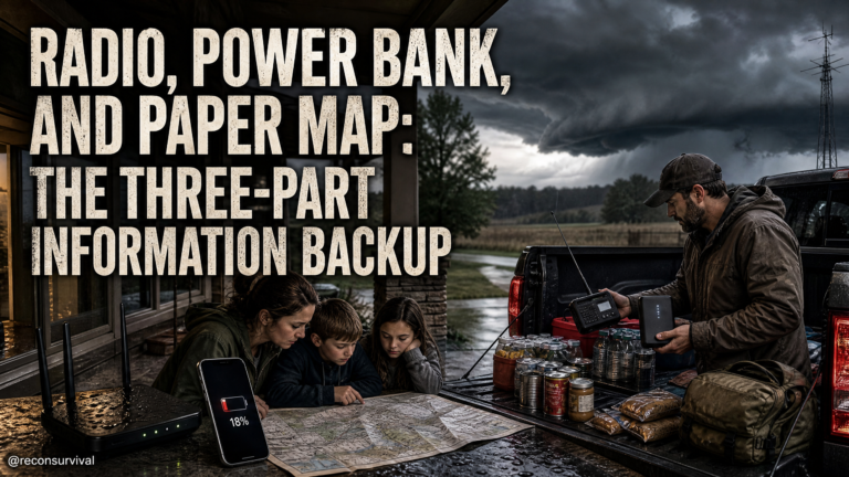 Radio, Power Bank, and Paper Map: The Three-Part Information Backup