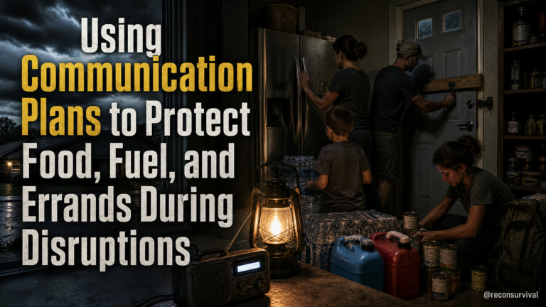 Using Communication Plans to Protect Food, Fuel, and Errands During Disruptions