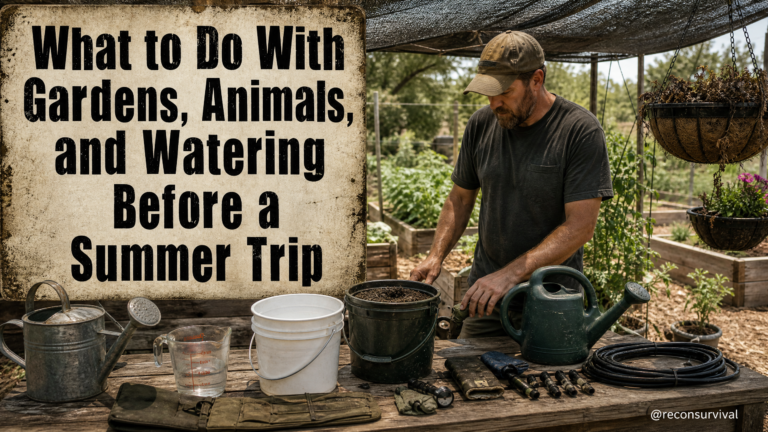 What to Do With Gardens, Animals, and Watering Before a Summer Trip
