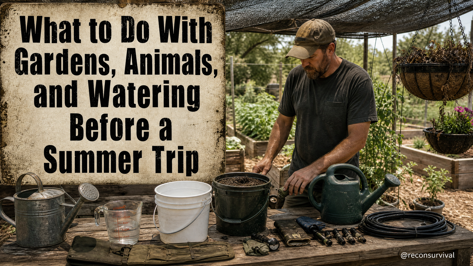 What to Do With Gardens, Animals, and Watering Before a Summer Trip