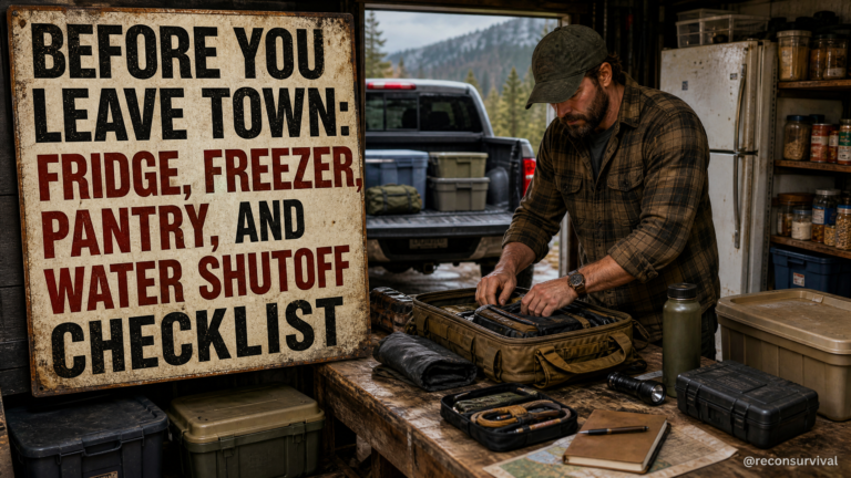 Before You Leave Town: Fridge, Freezer, Pantry, and Water Shutoff Checklist