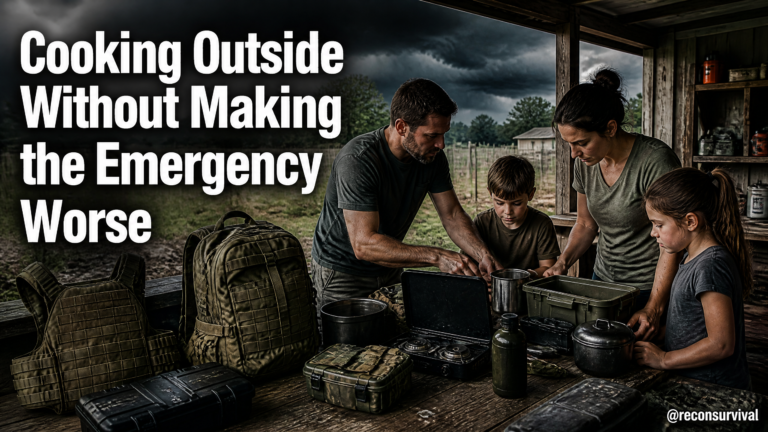 Cooking Outside Without Making the Emergency Worse