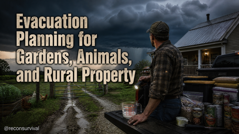 Evacuation Planning for Gardens, Animals, and Rural Property