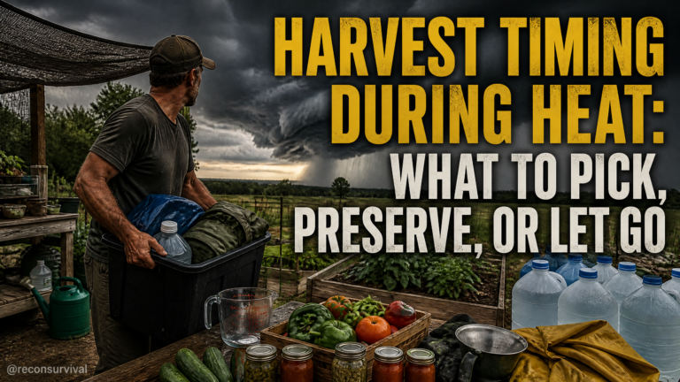 Harvest Timing During Heat: What to Pick, Preserve, or Let Go
