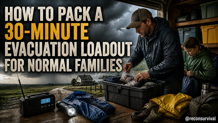 How to Pack a 30-Minute Evacuation Loadout for Normal Families