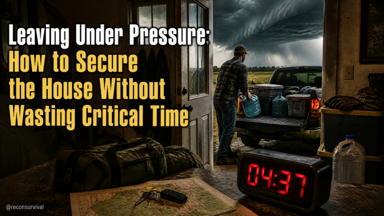 Leaving Under Pressure: How to Secure the House Without Wasting Critical Time