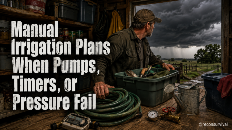 Manual Irrigation Plans When Pumps, Timers, or Pressure Fail